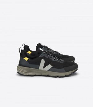 Mens Veja Dekkan Alveomesh Trainers Black / Grey / Olive KSA | JY8W9D