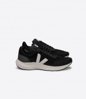 Mens Veja Marlin V-knit Trainers Black / Grey KSA | BHPS3B