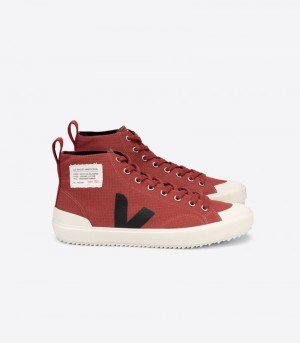 Mens Veja Nova Hl Ripstop Trainers Red / Black KSA | HVI-9234