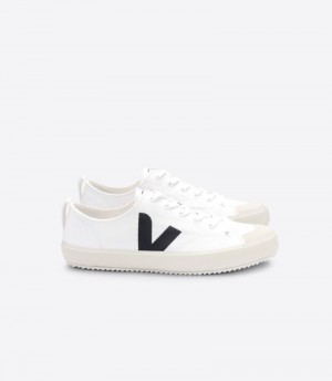 Mens Veja Nova Trainers White / Black KSA | XHV-8314