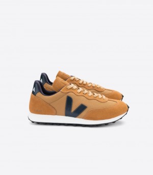 Mens Veja Rio Branco Ripstop Trainers Brown / Indigo KSA | 770LKU