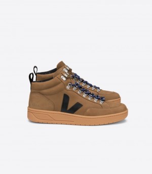 Mens Veja Roraima Nubuck Trainers Brown / Black KSA | OY7PWD