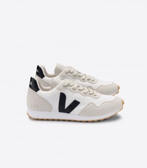 Mens Veja Sdu REC Alveomesh Trainers White / Black / Beige KSA | BYC-6938