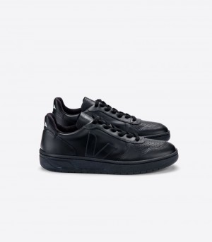 Mens Veja V-10 CWL Trainers Black KSA | QWMYX3