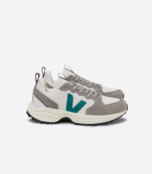 Mens Veja Venturi Alveomesh Trainers Grey / Green KSA | SABTPD