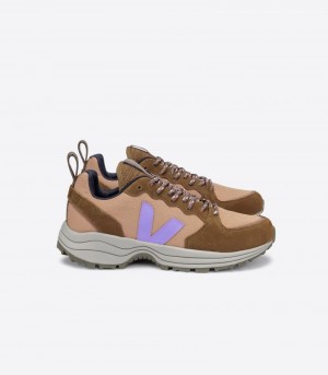 Mens Veja Venturi Ripstop Trainers Brown / Purple KSA | FNJU5I