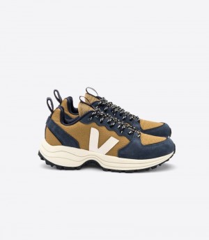 Mens Veja Venturi Ripstop Tent Trainers Brown / Navy / Purple KSA | T9DEEY