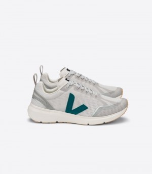 Womens Veja Condor 2 Alveomesh Trainers Light Grey / Green KSA | LQ1RES