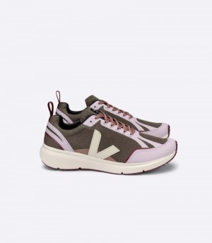 Womens Veja Condor 2 Alveomesh Trainers Olive / Purple KSA | NO2SKT