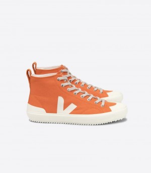 Womens Veja Nova Ht Canvas Trainers Orange / White KSA | RZR-4145