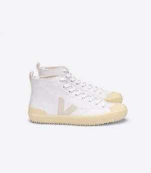 Womens Veja Nova Ht Canvas Trainers White / Beige KSA | LVY-7288