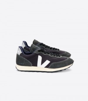 Womens Veja Rio Branco Alveomesh Trainers Black / White / Grey KSA | XD4S0R