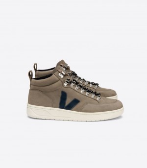 Womens Veja Roraima Nubuck Trainers Olive KSA | FBJJDQ