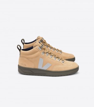 Womens Veja Roraima Suede Trainers Brown / Olive / Grey KSA | 3443F9