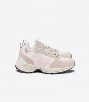 Womens Veja Venturi Alveomesh Trainers White / Beige / Pink KSA | 3DNTE7