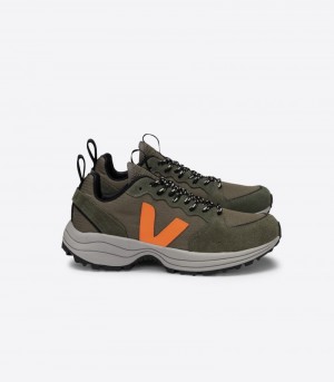 Womens Veja Venturi Ripstop Trainers Olive / Orange KSA | 6YYNO1