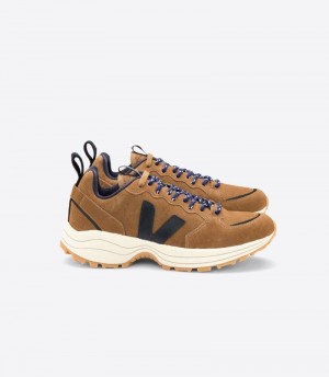 Womens Veja Venturi Suede Trainers Brown / Black KSA | SH5IDI