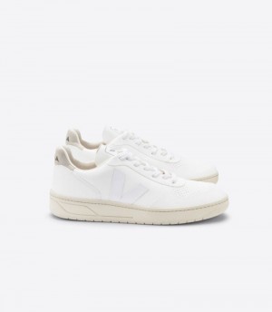 Womens Veja Vstore V-10 Trainers White KSA | N4PPOW