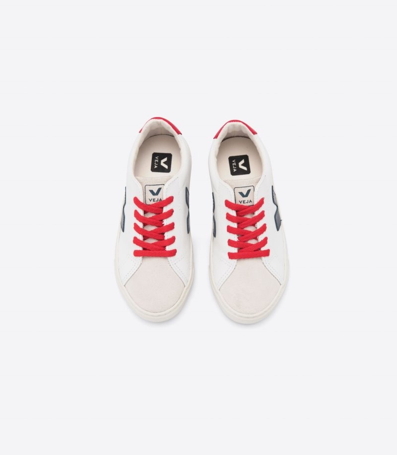 Kids Veja Esplar Extra Trainers White / Navy KSA | VMP-1234