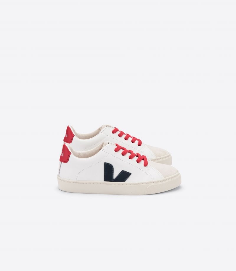 Kids Veja Esplar Extra Trainers White / Navy KSA | VMP-1234