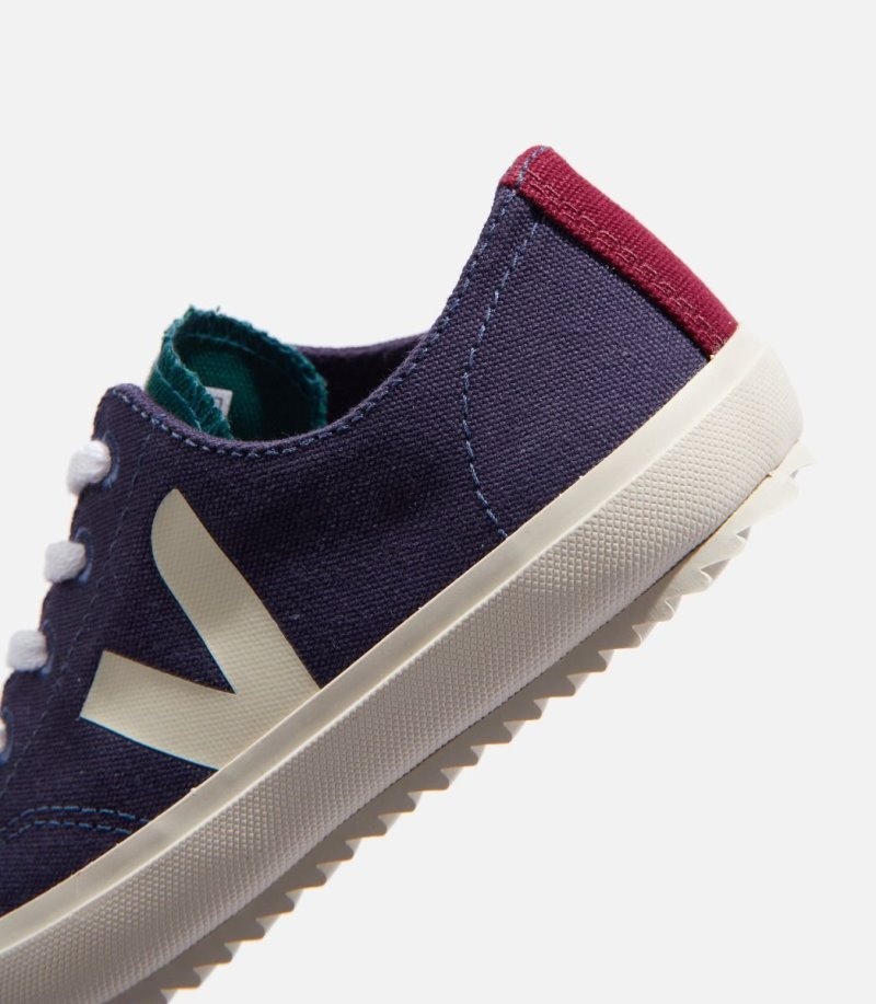 Kids Veja Flip Canvas Trainers Blue / White KSA | IQW-4874