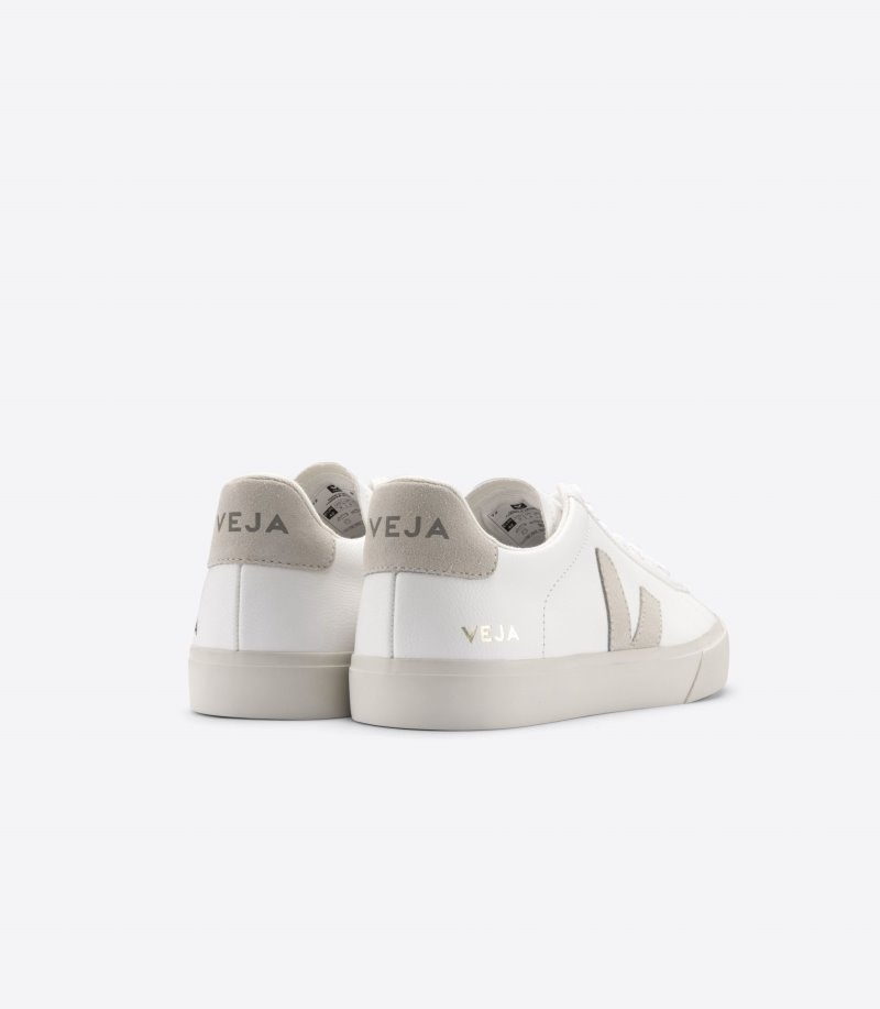 Mens Veja Campo Chromefree Trainers White / Beige KSA | KSACZL