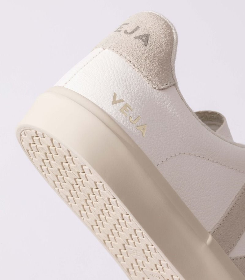 Mens Veja Campo Chromefree Trainers White / Beige KSA | KSACZL