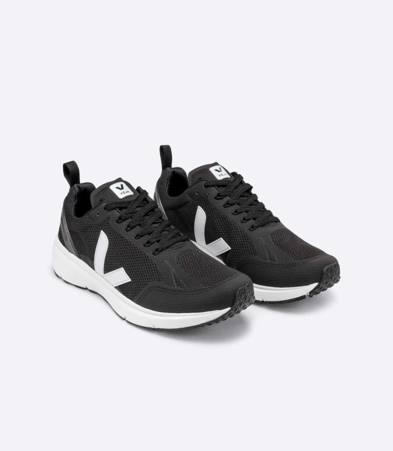 Mens Veja Condor 2 Alveomesh Trainers Black / White KSA | K8WGRJ