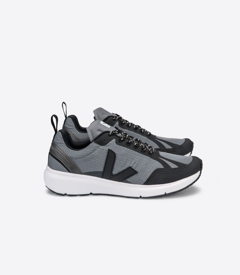 Mens Veja Condor 2 Alveomesh Trainers Black / Grey KSA | ZKLLPP