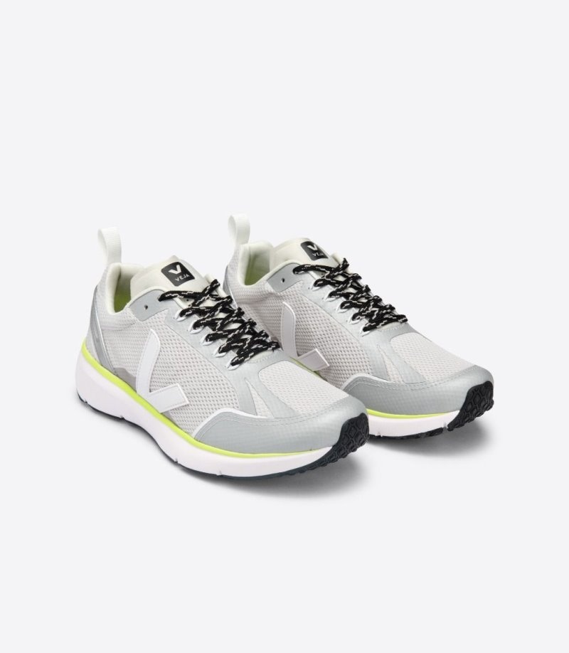 Mens Veja Condor 2 Alveomesh Trainers Light Grey / Silver KSA | QQYEKQ