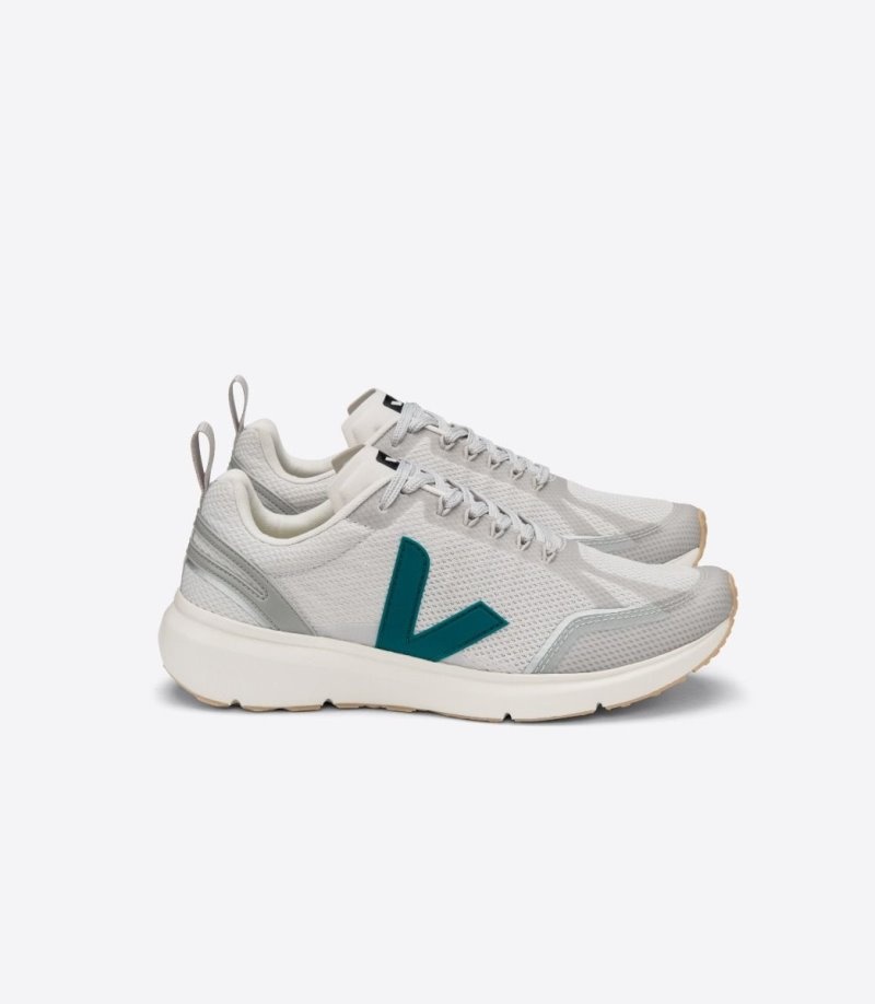 Mens Veja Condor 2 Alveomesh Trainers Light Grey / Green KSA | SZ2BFE