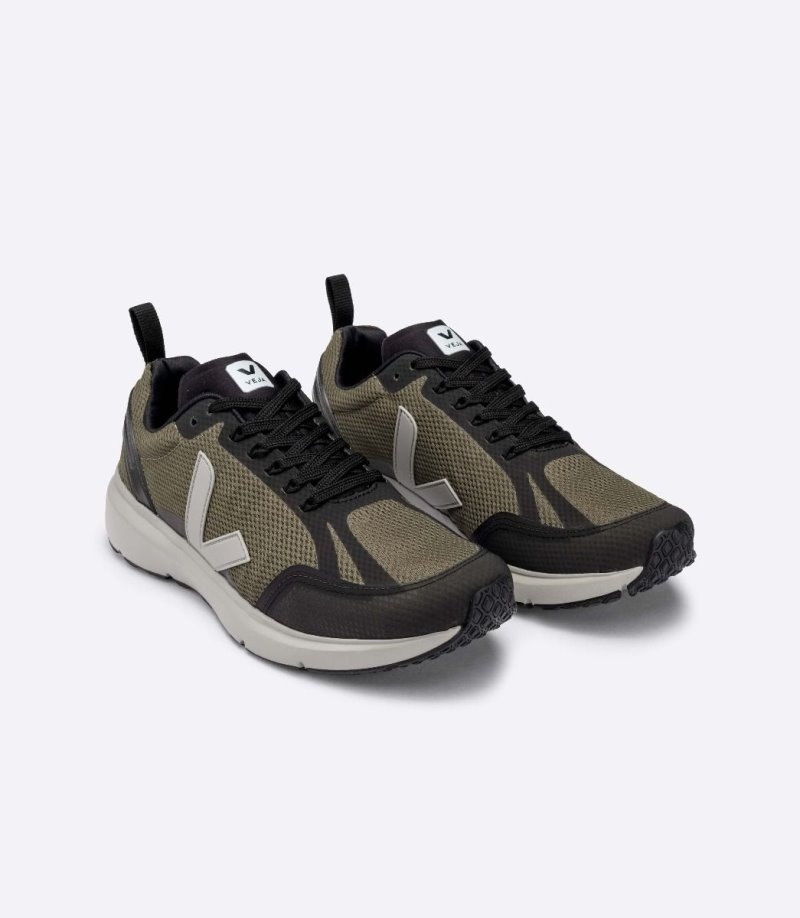 Mens Veja Condor 2 Alveomesh Trainers Olive / Grey / Black KSA | 0O52ID