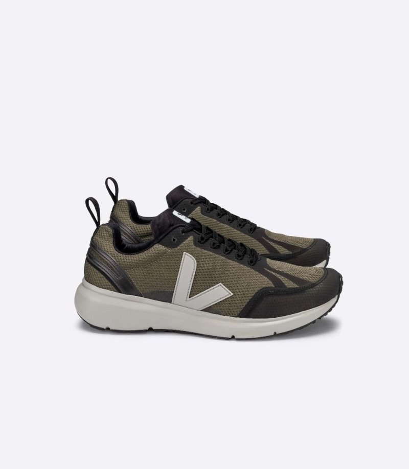 Mens Veja Condor 2 Alveomesh Trainers Olive / Grey / Black KSA | 0O52ID