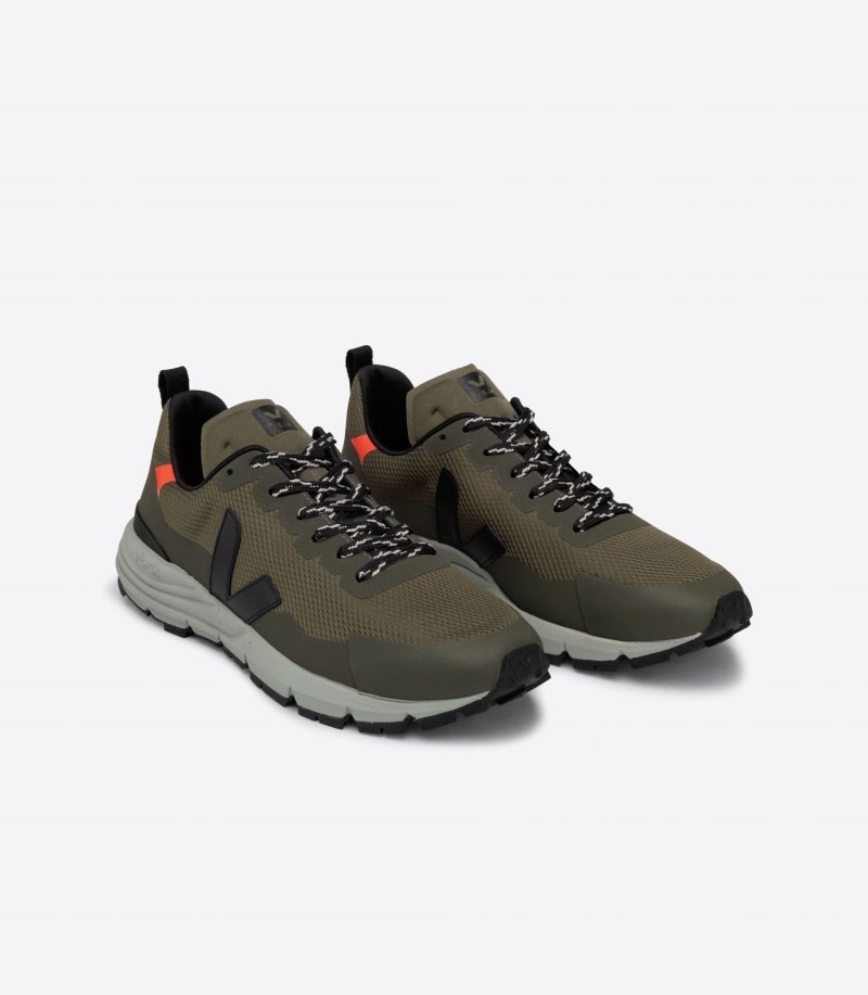 Mens Veja Dekkan Alveomesh Trainers Olive / Black KSA | YIG0SR