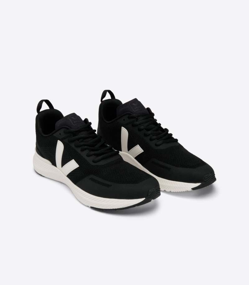 Mens Veja Impala Jacquard Trainers Black / Cream KSA | OXHD4K