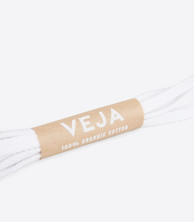 Mens Veja Laces Organic Cotton Laces White KSA | MZA-6097