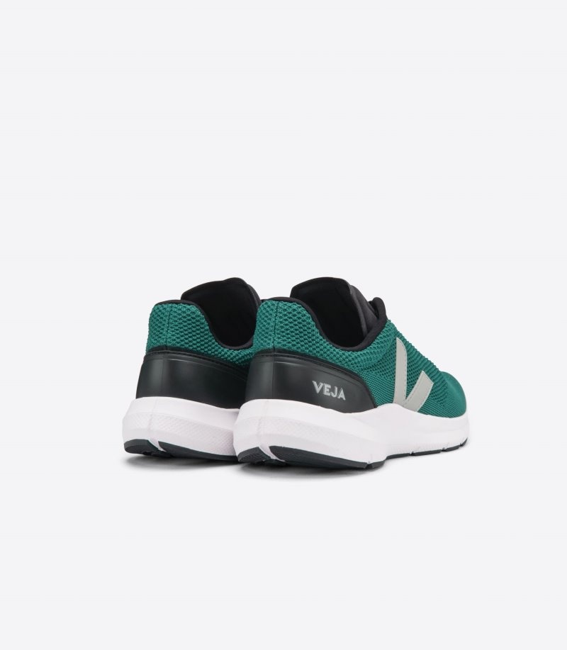 Mens Veja Marlin Lt V Knit Trainers Green / Grey KSA | 3VTKHA