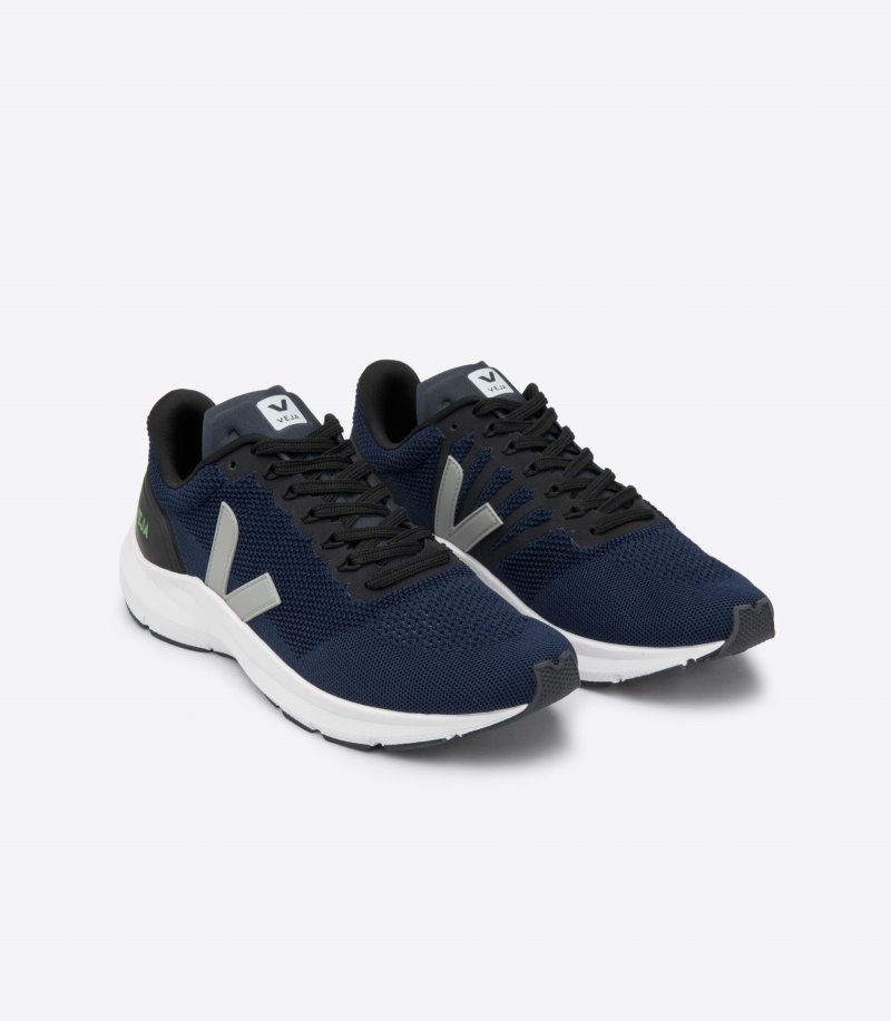 Mens Veja Marlin Lt V Knit Trainers Navy / Blue / Grey KSA | 2ET9PM