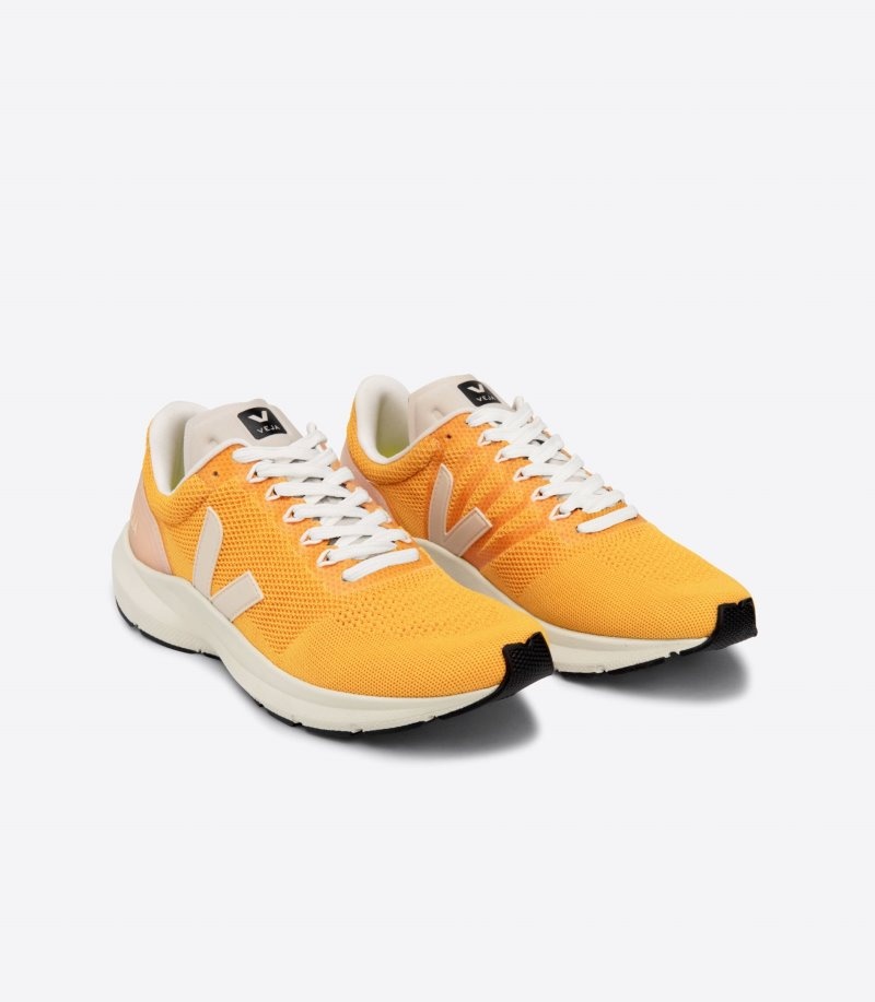 Mens Veja Marlin Lt V-knit Trainers Yellow KSA | 0W7NY7