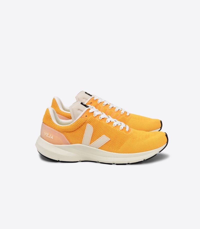 Mens Veja Marlin Lt V-knit Trainers Yellow KSA | 0W7NY7