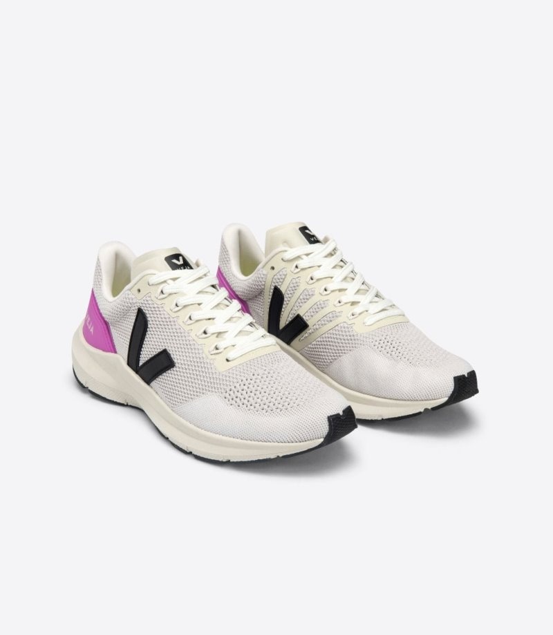 Mens Veja Marlin V-knit Trainers Pink / Black / Purple KSA | 6N7L2F