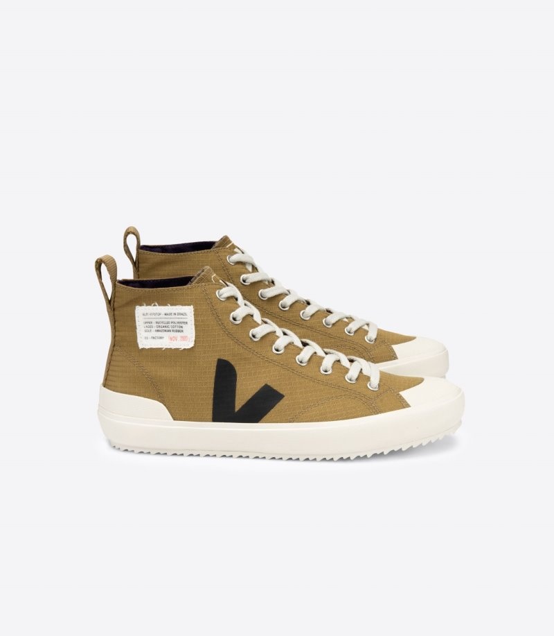 Mens Veja Nova Hl Ripstop Trainers Brown / Black KSA | PXT-3201