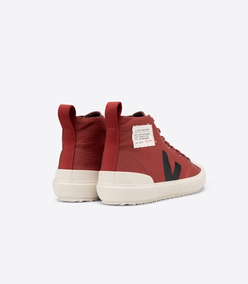 Mens Veja Nova Hl Ripstop Trainers Red / Black KSA | HVI-9234