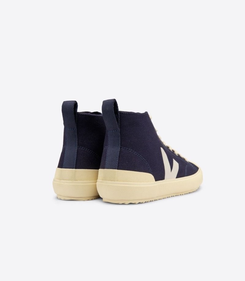 Mens Veja Nova Ht Canvas Trainers Navy KSA | OTF-2938