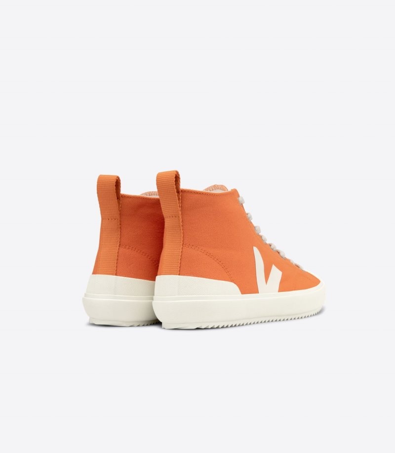 Mens Veja Nova Ht Canvas Trainers Orange / White KSA | NYG-0032