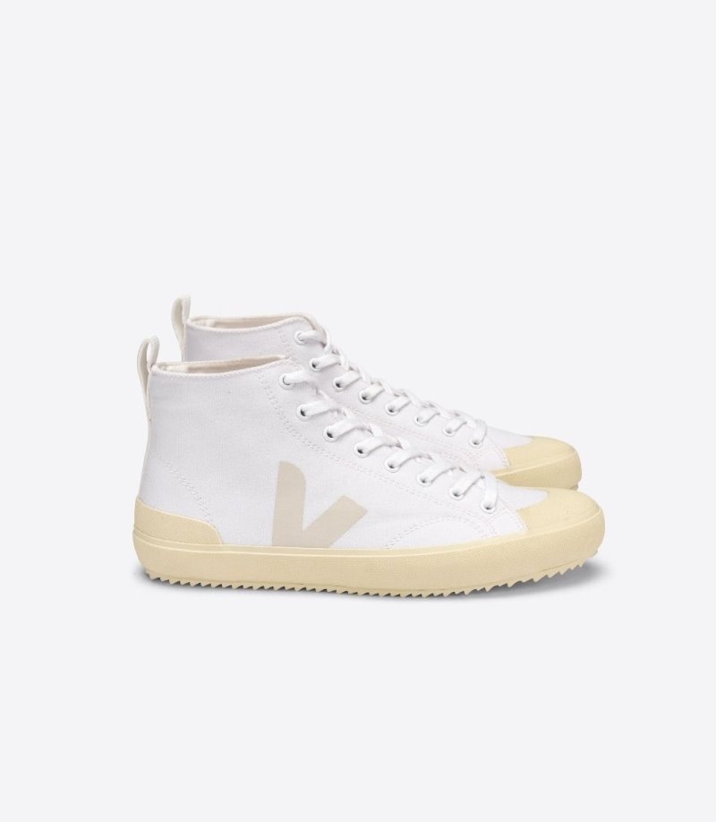 Mens Veja Nova Ht Canvas Trainers White / Beige KSA | VNG-8737