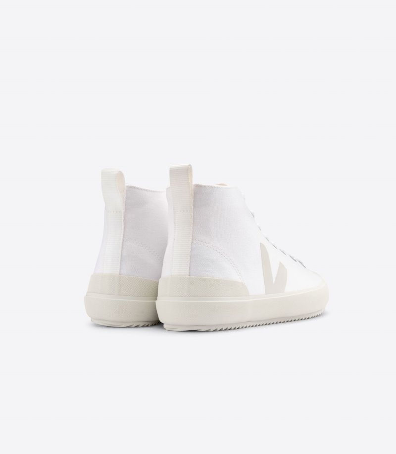 Mens Veja Nova Ht Canvas Trainers White / Light Grey KSA | JHQ-0339