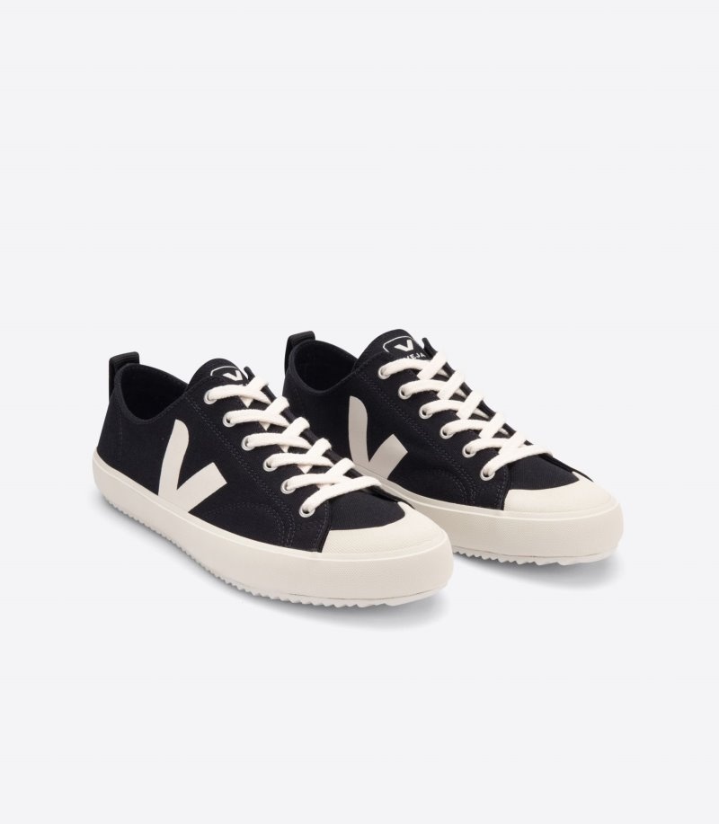 Mens Veja Nova Trainers Black / White KSA | KNX-0816