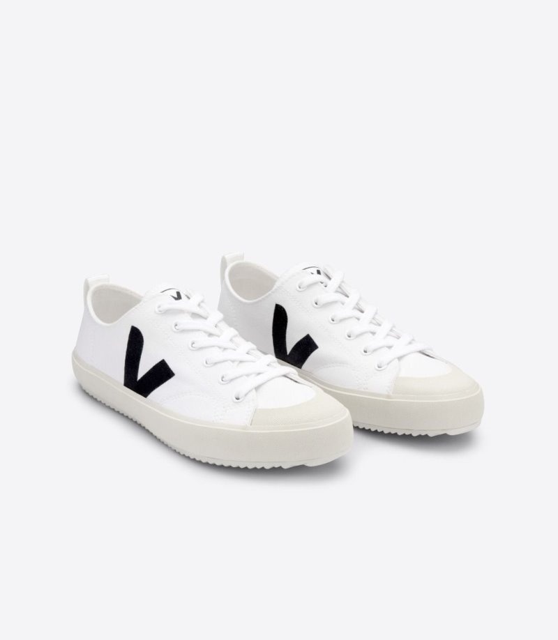 Mens Veja Nova Trainers White / Black KSA | XHV-8314