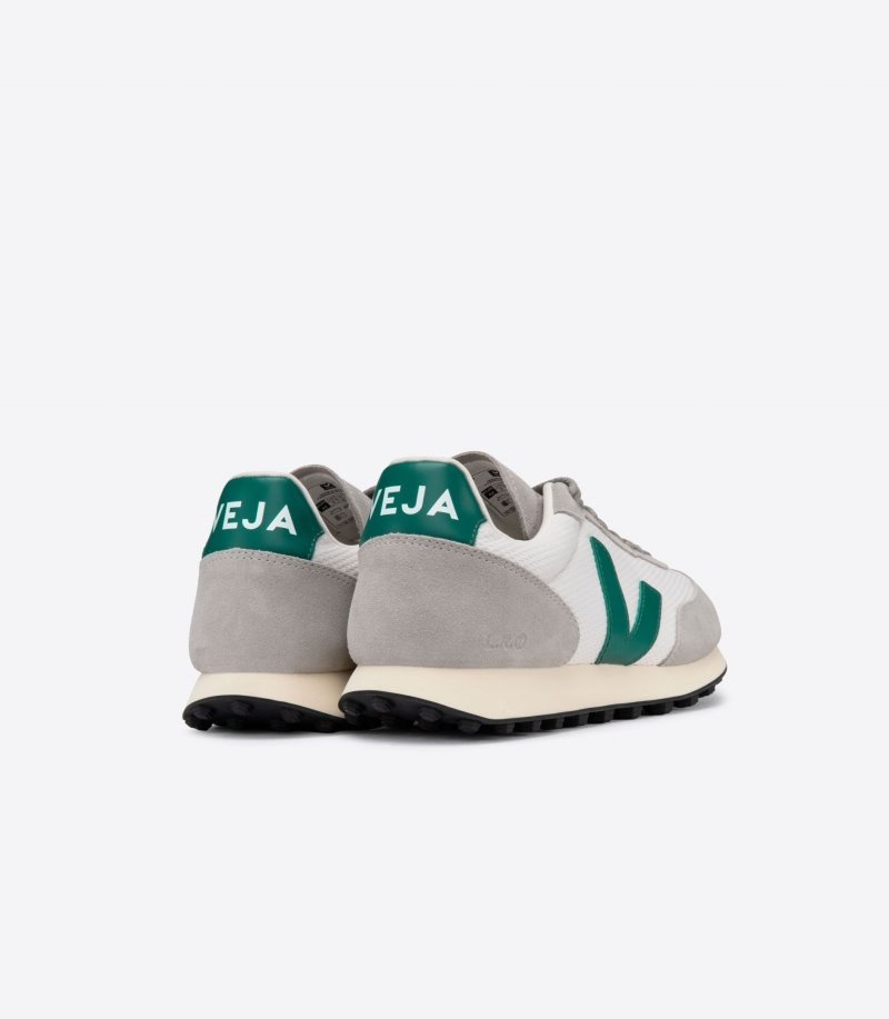 Mens Veja Rio Branco Alveomesh Trainers Grey / White / Green KSA | OQ5A64